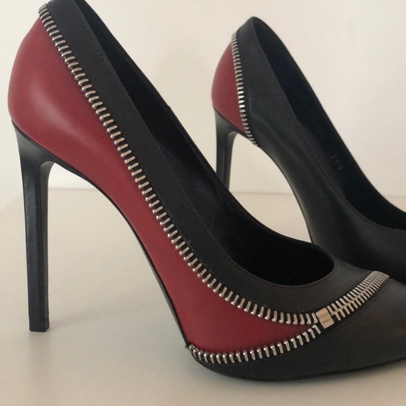 Saint Laurent bicolor zip heels - Picture 3 of 8